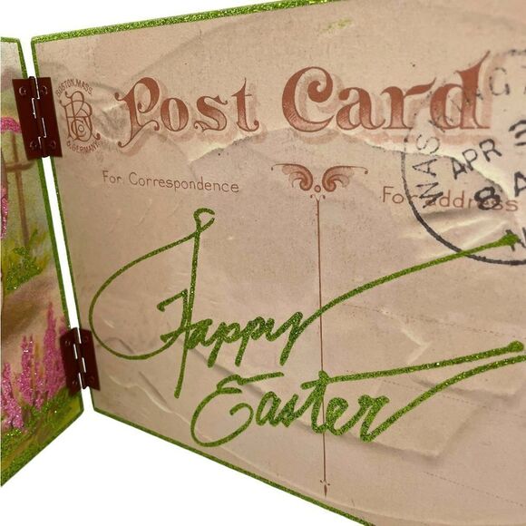 Easter Bunny Rabbit Shelf Sitter Motivational Sign NWT Primitives by Kathy - Picture 6 of 12